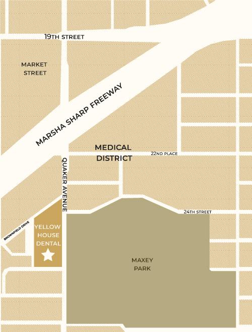 Yellow House Dental & Implant Center - Lubbock Map